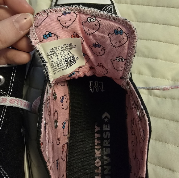Converse Black and Pink Hello Kitty Sneakers - Picture 5 of 5